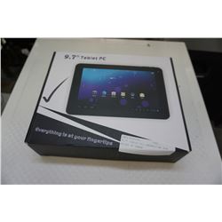 9.7" TABLET PC, ANDROID W/ 4GB MICRO SD CARDS