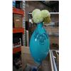 Image 1 : BLUE VASE W/ FLORAL