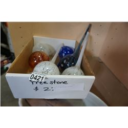 BOX OF WATERING GLOBES