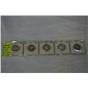 Image 1 : 5 CANADIAN SILVER DIMES NEAR MINT .800 SILVER 1962-1966