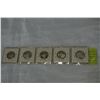 Image 3 : 5 CANADIAN SILVER DIMES NEAR MINT .800 SILVER 1962-1966