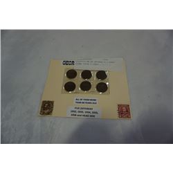 COLLECTION OF GEORGE V 1 CENT COINS 1932 - 1936