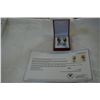 Image 1 : STERLING SILVER YELLOW GOLD PLATED GENUINE GARNET AND BLUE TOPAZ EARRINGS - 19.4CTS OF GEMSTONES W/ 