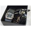 Image 2 : 4 WATCHES IN SEIKO CASE INCLUDING MONACO AND GENEVA