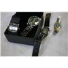 Image 4 : 4 WATCHES IN SEIKO CASE INCLUDING MONACO AND GENEVA