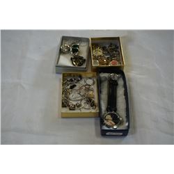 4 TRAYS OF VARIOUS JEWELLERY