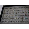 Image 2 : TRAY OF 72 STERLING SILVER RINGS - ALL STAMPED .925 SILVER