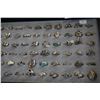 Image 3 : TRAY OF 72 STERLING SILVER RINGS - ALL STAMPED .925 SILVER