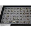 Image 2 : TRAY OF 72 STERLING SILVER RINGS - ALL STAMPED .925 SILVER