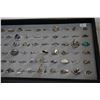 Image 3 : TRAY OF 72 STERLING SILVER RINGS - ALL STAMPED .925 SILVER