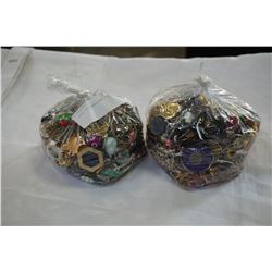 2 BAGS OF JEWELLERY