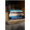 Image 1 : WOOD CRATE OF BOOKS