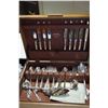 Image 2 : 2 VINTAGE CUTLERY CANTEENS W/ CONTENTS