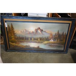 LARGE FRAMED OIL PAINTING