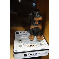 DOG STATUE AND DOG COLLECTOR CHESS SET