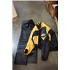 Image 1 : LADIES MEDIUM JOE ROCKET DIRT BIKE JACKET AND PAIR OF LEATHER MOTORCYCLE CHAPS - LADIES MEDIUM
