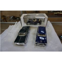 3 DIE CAST CARS