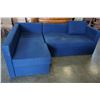 Image 1 : BLUE SECTIONAL W/ TRUNDLE BED