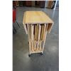 Image 1 : ROLLING DROP LEAF TABLE W/ 4 TV STANDS