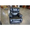 Image 1 : BLACK LEATHER RECLINER