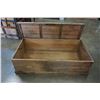 Image 2 : VINTAGE RUSTIC WOODEN TRUNK