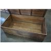 Image 3 : VINTAGE RUSTIC WOODEN TRUNK