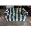 Image 1 : GREEN STRIPED LOVESEAT