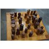 Image 2 : WOOD CHESS SET AND TABLE