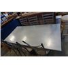Image 2 : DINING TABLE W/ 6 METAL LADDER BACK CHAIRS