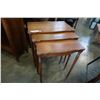 Image 2 : 3 PIECE VINTAGE NESTING TABLE SET