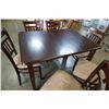 Image 4 : BROWN DINING TABLE W/ 6 CHAIRS