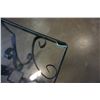 Image 7 : PAIR OF METAL BASE GLASS TOP END TABLE