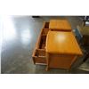 Image 3 : PAIR OF 2 DRAWER WOOD NIGHT STANDS