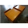 Image 4 : PAIR OF 2 DRAWER WOOD NIGHT STANDS