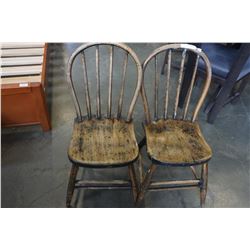 2 ANTIQUE DUKABOR CHAIRS