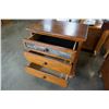 Image 3 : 3 DRAWER NIGHTSTAND W/ STONE IN LAY DOOR