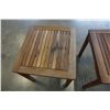 Image 3 : PAIR OF TEAK END TABLES