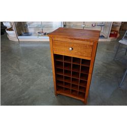 4FT TALL WINE RACK W/ DRAWER