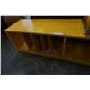 Image 2 : YELLOW ROLLING CART, CREDENZA, AND SHELF