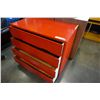 Image 2 : RED 4 DRAWER DRESSER