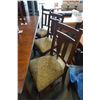 Image 3 : RUSTIC DINING TABLE WITH LEAF AND 8 CHAIRS