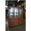 Image 1 : 2PC LEADED GLASS CHINA CABINET