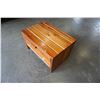 Image 3 : SMALL WOODEN STORAGE BENCH