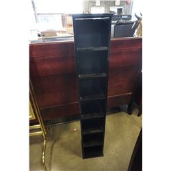 BLACK 4 FOOT CD/ DVD SHELF