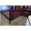 Image 2 : CANADIOAN MADE SOLID MAPLE QUEENSIZE SLEIGH BEDFRAME WITH PAIR OF 2 DRAWER NIGHTSTANDS