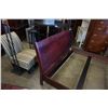 Image 3 : CANADIOAN MADE SOLID MAPLE QUEENSIZE SLEIGH BEDFRAME WITH PAIR OF 2 DRAWER NIGHTSTANDS