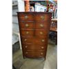 Image 1 : 6 DRAWER BOW FRONT HIGH BOY