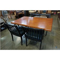 RESTAURANT TABLE AND 4 CHAIRS