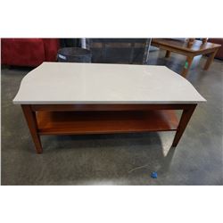 STONE TOP VINTAGE COFFEE TABLE