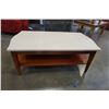Image 1 : STONE TOP VINTAGE COFFEE TABLE